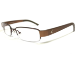 Callaway Eyeglasses Frames Hybrid 5 Brown Rectangular Half Rim 52-19-135 - £44.56 GBP