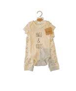 RAE DUNN Baby Bodysuit Set | Hugs &amp; Kisses | 4 pc | 3-6M | NWT - £14.89 GBP