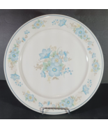 Carico Casual Collection &quot;Celeste&quot; Dinner Plate Blue Flowers 10 7/8&quot; - $7.59