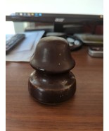 Vintage Ceramic Westinghouse Electric Porcelain Insulator dome Top brown - €10,35 EUR