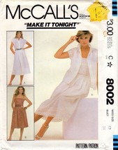 McCall&#39;s 8002 Misses Blouse, Camisole, Skirt  &quot;Make It Tonight&quot; Size 12 UNCUT FF - £6.69 GBP