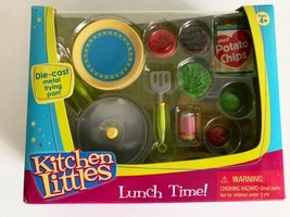 Kitchen Littles Lunch Time Set Barbie Food Pan Hamburger Rare In Box Vintage Nos - £38.93 GBP
