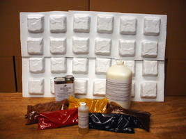 24+12 MORE FREE Mold DIY Supply Kit Make 1000s of Cobblestone Tile Patio Pavers  - £158.97 GBP