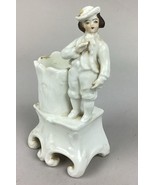 Antique Porcelain Figurine And Bud Vase - £13.73 GBP