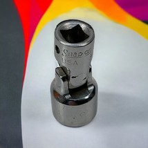 Snap-on Tools TMUS141 1/4&quot; Drive 7/16&quot; Shallow 6 Point Swivel Chrome Socket USA - £21.72 GBP
