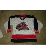 Columbus Blue Jackets 2006-07 Autographed White Jersey- Medium, EX Condi... - $98.99