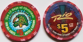 Rio Suite Hotel &amp; Casino Las Vegas $5 Ltd Edition Chip &quot;Partridge In A P... - £10.16 GBP