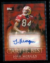 Josh Morgan CBA-JM Autograph 2009 Topps Career Best Card San Francisco 49ers - $9.89