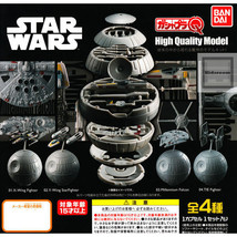 Star Wars \GashaPlaQ Mini Model Kit X-Wing Y-Wing Millennium Falcon Tie ... - £8.64 GBP