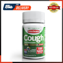 Cough Suppressant 100 Doses 100 Tablets Dextromethorphan 30 Mg, 5 Mm Dia... - £25.04 GBP