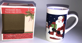 Santa &amp; Snowman-Christmas/Holiday 12 oz Coffee Tea  Coco Cup/Mug In Gift... - £10.95 GBP