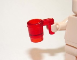  Clear Red Mug Goblet Drinking Cup Glass Minifigure Toys - $2.01