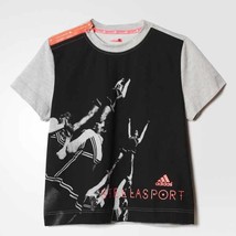 ADIDAS X STELLASPORT 932318 Graphic Print BOXY Tee Shirt Top ( S ) - $73.25