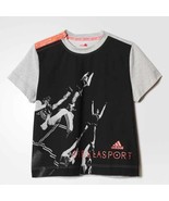 ADIDAS X STELLASPORT 932318 Graphic Print BOXY Tee Shirt Top ( S ) - $73.25