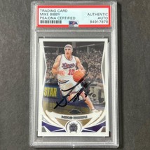 2003-04 Topps Chrome #80 Mike Bibby Signed Card AUTO PSA Slabbed RC Grizzlies - £39.31 GBP