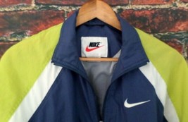 Vintage Nike Women&#39;s Track Jacket S (4-6) 920220 KL4 Nylon Colorblock Bl... - £38.84 GBP