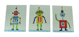 Set of 3 Bright Colorful Robot Art Prints - £17.57 GBP