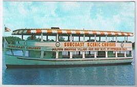 Florida Postcard St Petersburg Beach Suncoast Scenic Cruises - $2.10