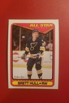 1990-91 O-Pee-Chee Opc Brett Hull All-Star #195 St. Louis Blues Free Shipping - £1.43 GBP