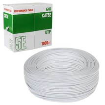 Cat5E Cable 1000Ft 24Awg 4 Pair Solid Copper Conductors, 350Mhz, Cat 5 E... - $277.99
