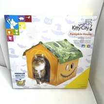 New In Box Kitty City Pumpkin House Scratch Post Board Cat Toy Halloween - $143.98