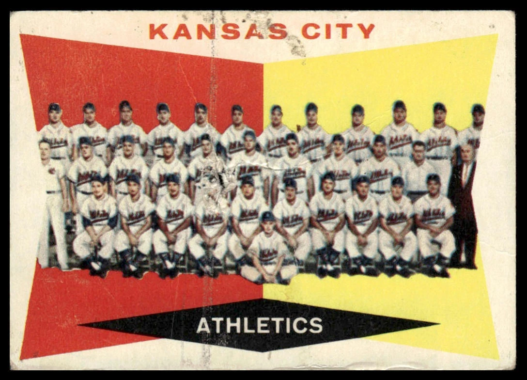 1960 Topps #413b Kansas City Athletics - $5.09