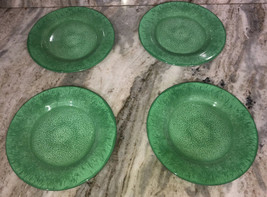 Lot Of 4 Pier 1 Imports Green 9” Melamine Appetizer Plates-Dishwasher Sa... - $79.08