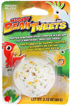 Penn Plax Mighty Beak Tweets Puffed Vegetable Bird Treat 1 count Penn Pl... - £11.09 GBP
