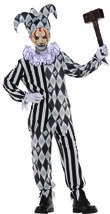 UNDERWRAPS Big Girl&#39;s Boy&#39;s Evil Harlequin Costume - Medium Childrens Costume, M - £83.08 GBP