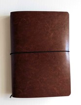 &quot;Thinker&#39;s Notebook&quot; NoteHook Folio with Elastic Closure | Double-sided Leather - £19.81 GBP