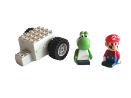 K"NEX Mario Kart Go Cart Pull Back Spring Motor Yoshi Figure Replacement Parts - $9.99