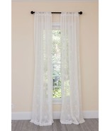 Manor Luxe Embroidered Sheer RodPocket Curtain Collection Size 54X96 Col... - £58.84 GBP