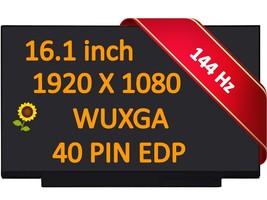 40 pins 144Hz 16.1&#39;&#39; 1920x1080 IPS LCD Screen Display NV161FHM-NY1 NV161FHM-NY3 - $64.94