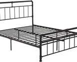 Christopher Knight Home Sally Queen-Size Iron Bed Frame, Minimal, Indust... - $435.99