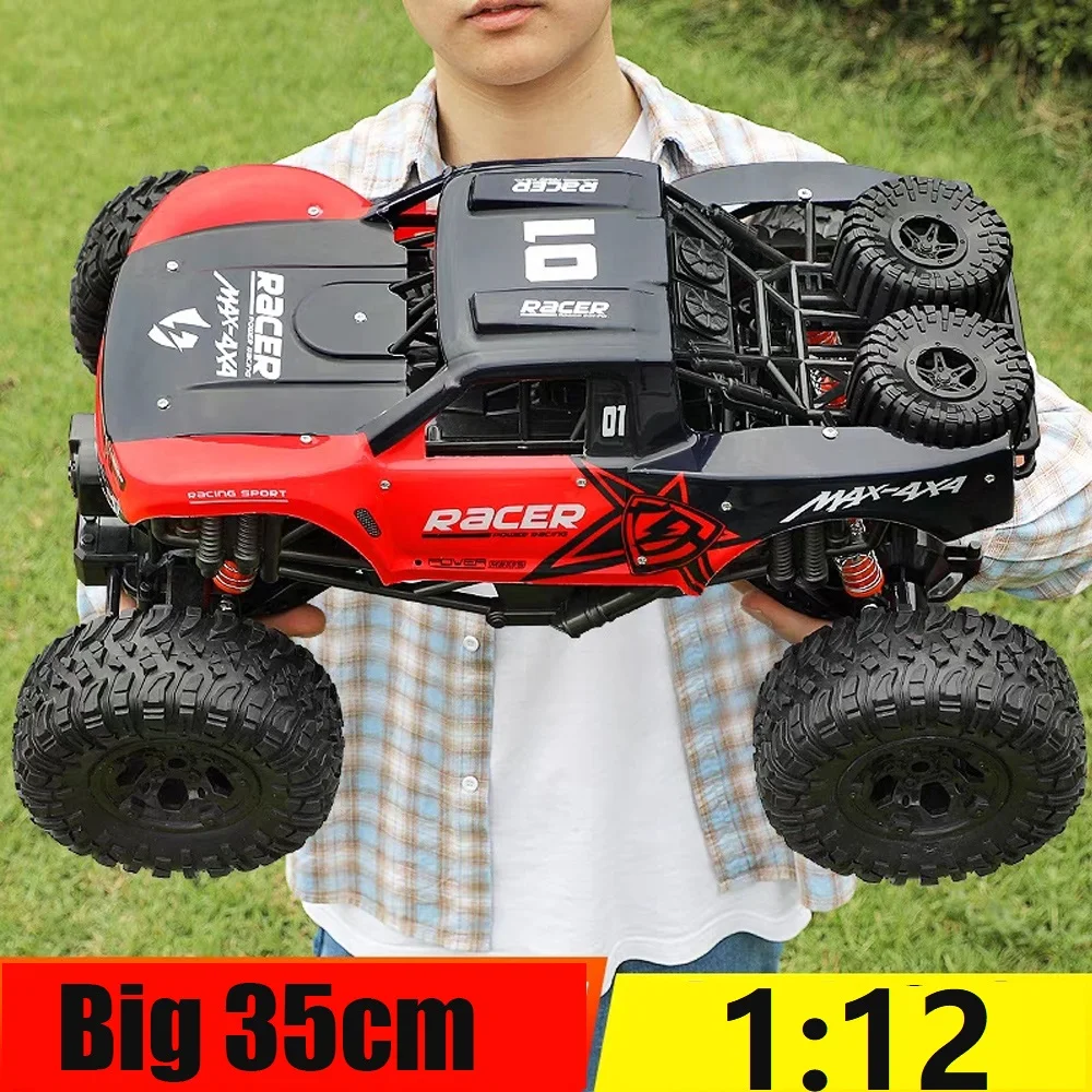 Q96 Big RC Car 1:12 Scale 4WD Radio Controlled Truck High Speed 20km/h Racing - £114.64 GBP