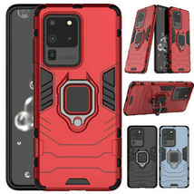 Samsung S20 Ultra S10 S9 S8 Note 9 10 A51 A71 A50 Magnetic Ring Stand Armor Case - £43.00 GBP