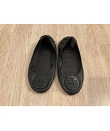 Tory Burch Ballet Flats Black Leather Women’s Size 6M - £34.07 GBP