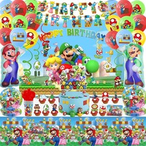 Game Themed Birthday Party Decorations For Boys And Girls With Plant Balloon,Tab - £42.23 GBP