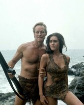 Planet Of The Apes Heston &amp; Harrison On Beach Col 8x10 Photo - £7.61 GBP