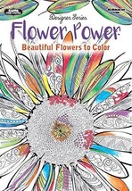Adult Coloring - Designer Series - Flower Power by Kappa Books Publisher... - $7.40