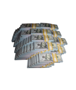 10K FULL PRINT Realistic Prop  Money New Fake 100 Dollar Bills REAL CASH Replica - £10.16 GBP