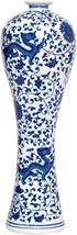 Chinese Blue And White Vase Antique Handmade Ceramic Flower Vase,, No.02 - $33.99