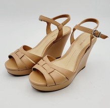 Gianni Bini Aetrex Ashley Women’s Heels/Wedges Platform Sandals Tan Size 9M - £22.02 GBP