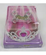 PRINCESS COLLECTION NEW GIRLS PINK HEART TIARA &amp; EARRINGS DRESS UP SET 3+ - $7.12
