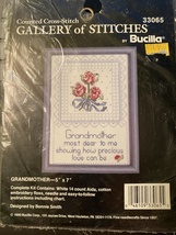 Bucilla Counted Cross Stitch Kit GRANDMOTHER 33065 5&quot; x 7&quot; Sealed - $8.00