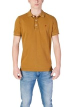 Replay Men Polo Yellow Designer Shirt Logo 2025 Collection - $1,488.88 MXN
