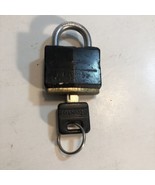 Master Lock  Black Padlock With One Key Used Working - $10.50 CAD