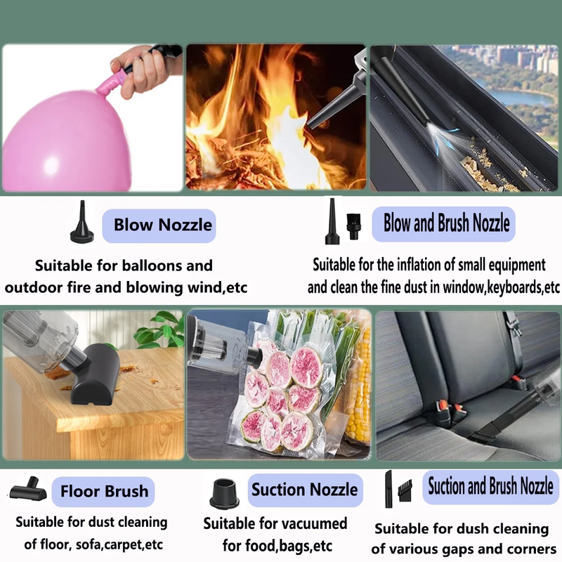 6000PA Powerful Car Vacuum Cleaner, Handheld Vacuum Cordless, 120W Mini Hand Hel Item image 8
