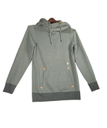 Volcom Womens XS True To This Green Tower Hoodie Sweatshirt Pockets H415... - $19.82