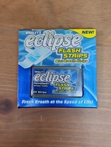 Vintage Sealed Pack of 24 Wrigley&#39;s Eclipse Flash Strips Peppermint Brea... - £47.47 GBP